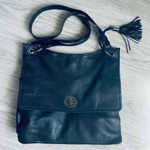 CLEMENTS RIBEIRO VEGAN LEATHER BLACK CROSSBODY SHOULDER WOMEN BAG - Picture 6 of 11